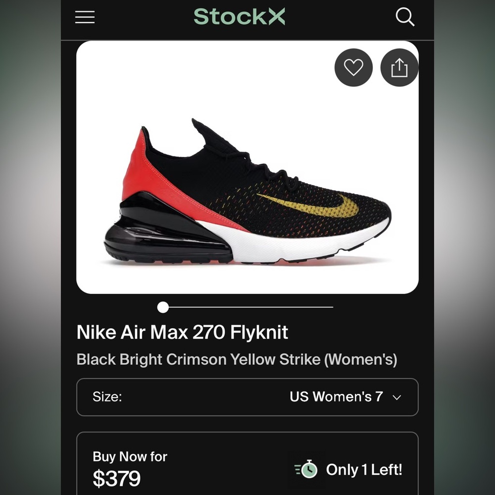 Nike Air Max 270 Flyknit